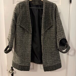 Women's Black and Gray Jacket